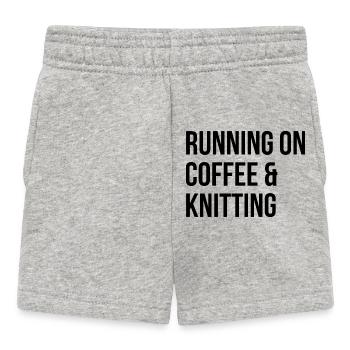 Knitting - Baby Shorts - heather grey - Front