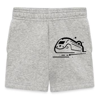 Zug Comic Stil - Baby Shorts - Grau meliert - Vorne