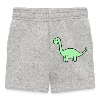 Dino - Baby Shorts - heather grey - Front