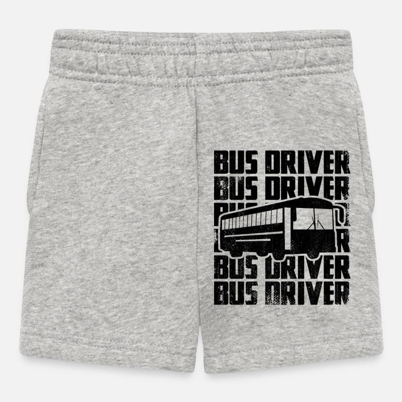 Bus Driver - Baby Shorts - Grau meliert