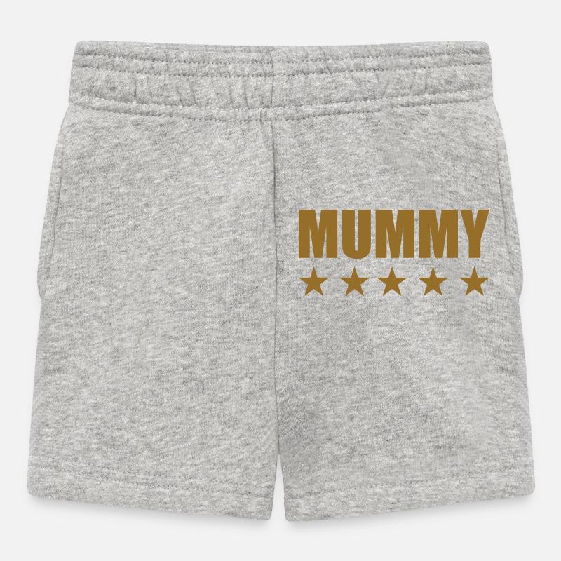 5-Sterne-Mama - Muttertag - Baby Shorts - Grau meliert