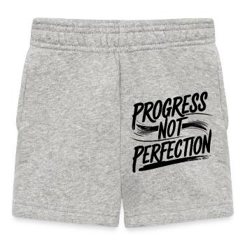T-shirt Progress Not Perfection - Short Bébé - gris chiné - Devant
