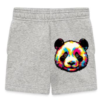 Panda - Short Bébé - gris chiné - Devant