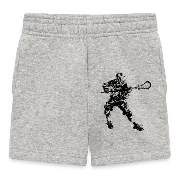 Lacrosse player - Baby Shorts - heather grey - Front