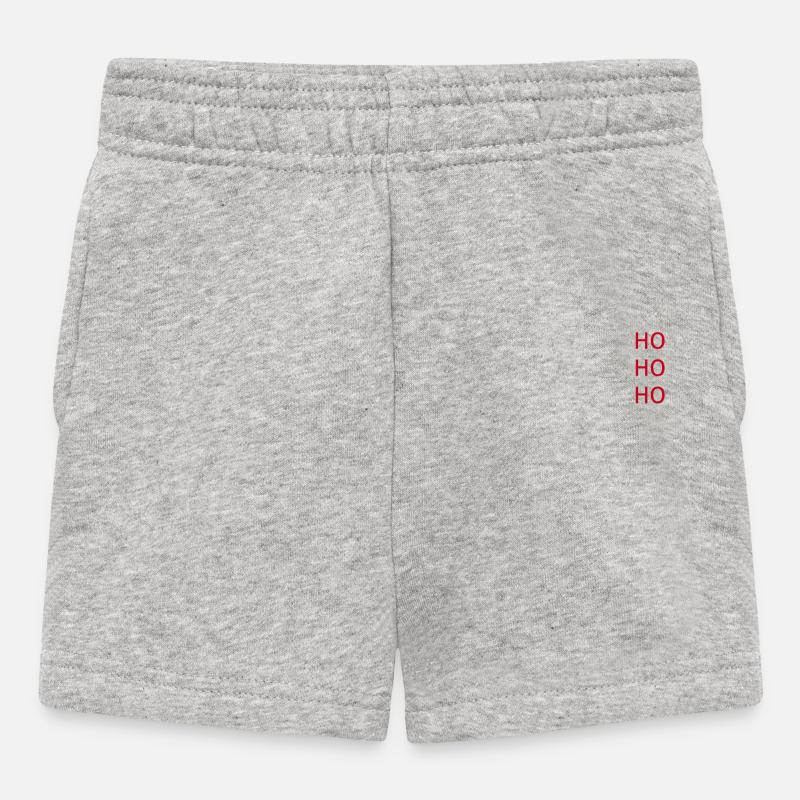 HO HO HO Idée Cadeau Drôle Parfaite Noël - Short Bébé - gris chiné