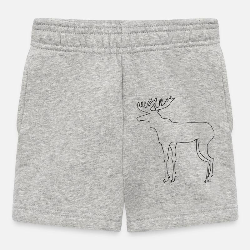 Élan - Short Bébé - gris chiné