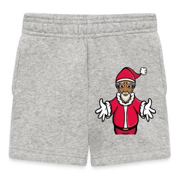 Eine Umarmung vom Weihnachtsmann - Baby Shorts - Grau meliert - Vorne