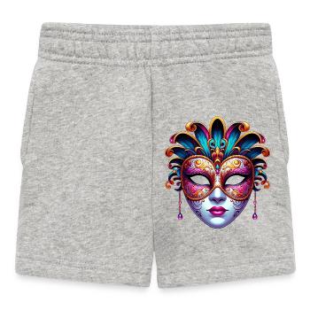 Masque du Carnaval de Venise - Short Bébé - gris chiné - Devant