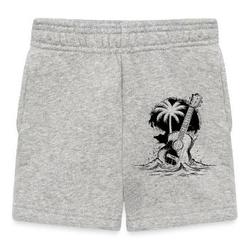 Ukulélé - Short Bébé - gris chiné - Devant