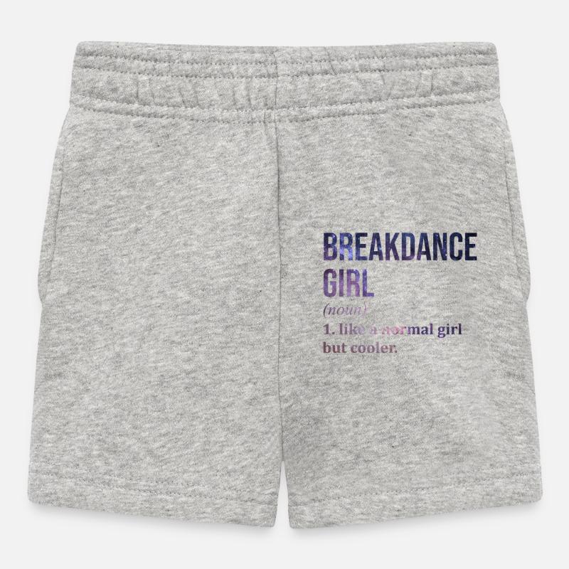 Breakdance - Baby Shorts - Grau meliert