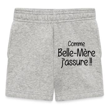Comme Belle-Mère j'assure !! - Short Bébé - gris chiné - Devant