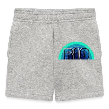 Vintage Sunset RIO inverted - Baby Shorts - heather grey - Front