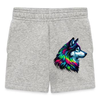 Loup - Short Bébé - gris chiné - Devant