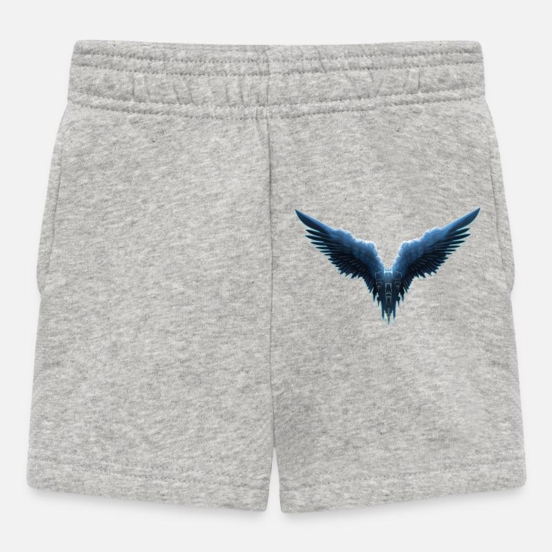 fly fly fly - Baby Shorts - heather grey