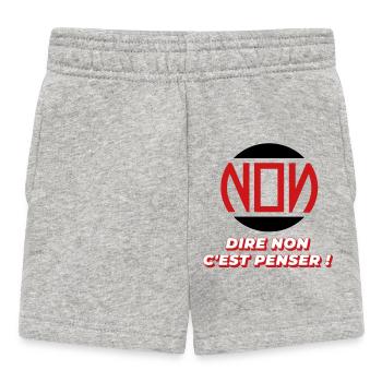 Say no - Baby Shorts - heather grey - Front