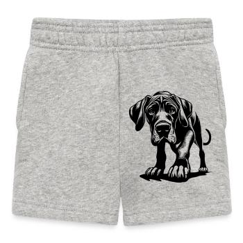 Dogue allemand - Short Bébé - gris chiné - Devant