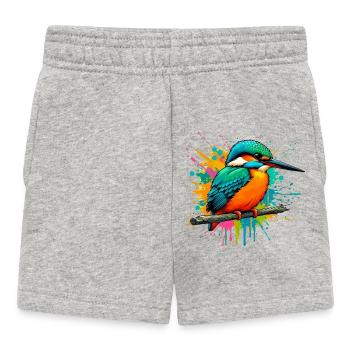 Martin-pêcheur - Short Bébé - gris chiné - Devant