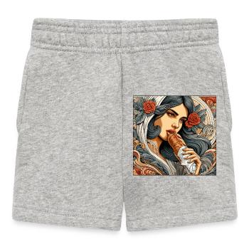 Dürüm Yufka Doner Kebab Gift - Baby Shorts - heather grey - Front