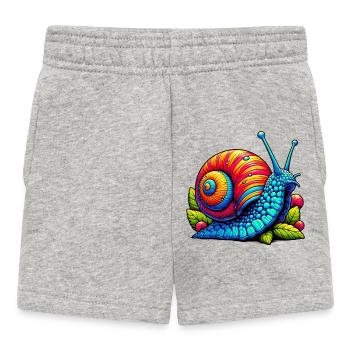 Snail - Baby Shorts - heather grey - Front