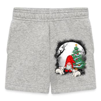 Nikolaus Santa Christmas Waldbewohner Zerge - Baby Shorts - Grau meliert - Vorne