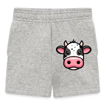 Vache - Short Bébé - gris chiné - Devant