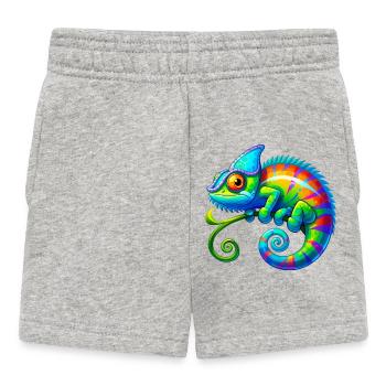 Caméléon - Short Bébé - gris chiné - Devant