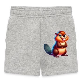 Castor - Short Bébé - gris chiné - Devant