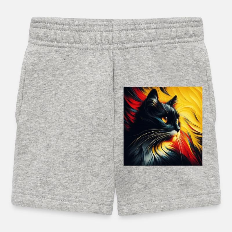 Kat 2 1 - Baby Shorts - Grau meliert