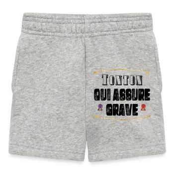 Tonton Qui Assure Grave - Short Bébé - gris chiné - Devant