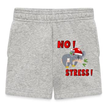 CHRISTMAS ANIMALS NO STRESS - Baby Shorts - heather grey - Front