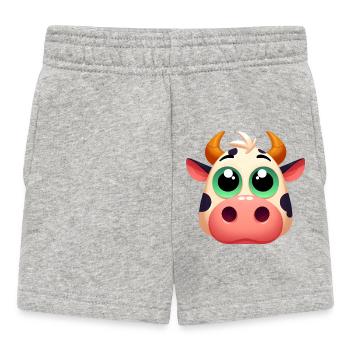 Vache - Short Bébé - gris chiné - Devant