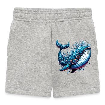 Wal - Baby Shorts - Grau meliert - Vorne