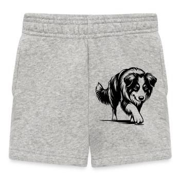 Berger australien - Short Bébé - gris chiné - Devant