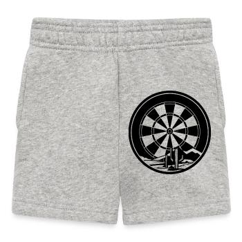 Dart Zeichnung - Baby Shorts - Grau meliert - Vorne