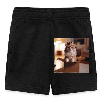Drôle de chat - Short Bébé - noir - Devant