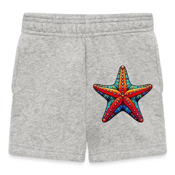 Étoile de mer - Short Bébé - gris chiné - Devant