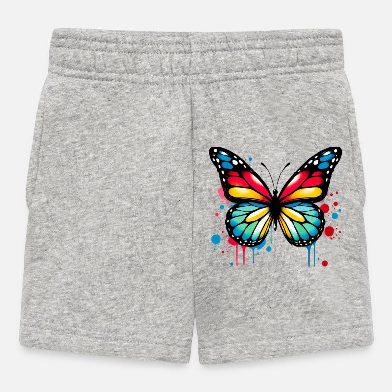 Adler - Baby Shorts - Grau meliert