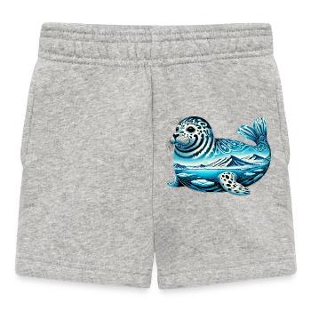 Seal - Baby Shorts - heather grey - Front