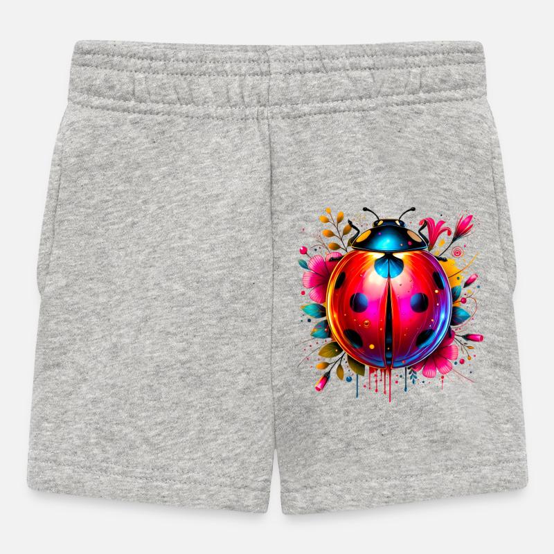 Coccinelle - Short Bébé - gris chiné