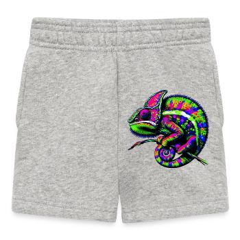 Caméléon - Short Bébé - gris chiné - Devant