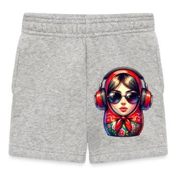 Russian Matroschka Musik Russland Russische - Baby Shorts - Grau meliert - Vorne