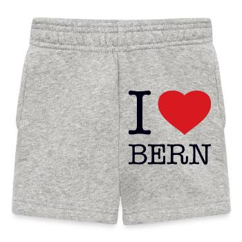 I LOVE BERN - Baby Shorts - heather grey - Front