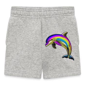 Delfin - Baby Shorts - Grau meliert - Vorne