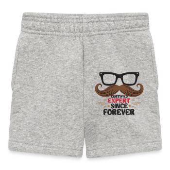Expert certifié depuis toujours - Short Bébé - gris chiné - Devant