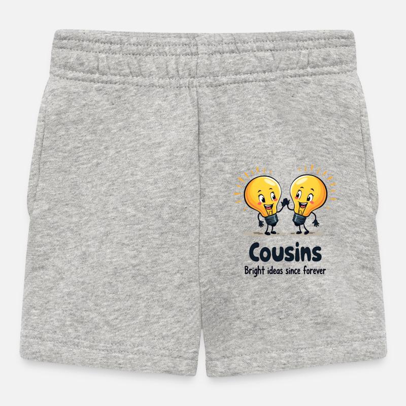 Cousins Idées Brillantes - Short Bébé - gris chiné