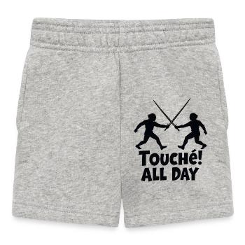 Touché! All Day - Baby Shorts - heather grey - Front