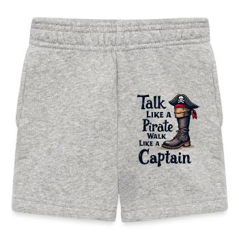 Parler comme un pirate, marcher comme un capitaine - Short Bébé - gris chiné - Devant