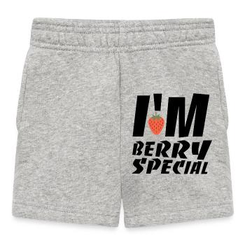I'M berry special - Baby Shorts - heather grey - Front