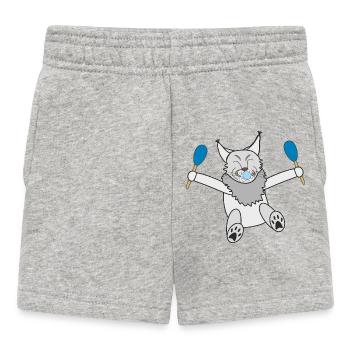 Baby Junge - Baby Shorts - Grau meliert - Vorne