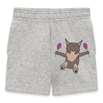 Baby Mädchen - Baby Shorts - Grau meliert - Vorne